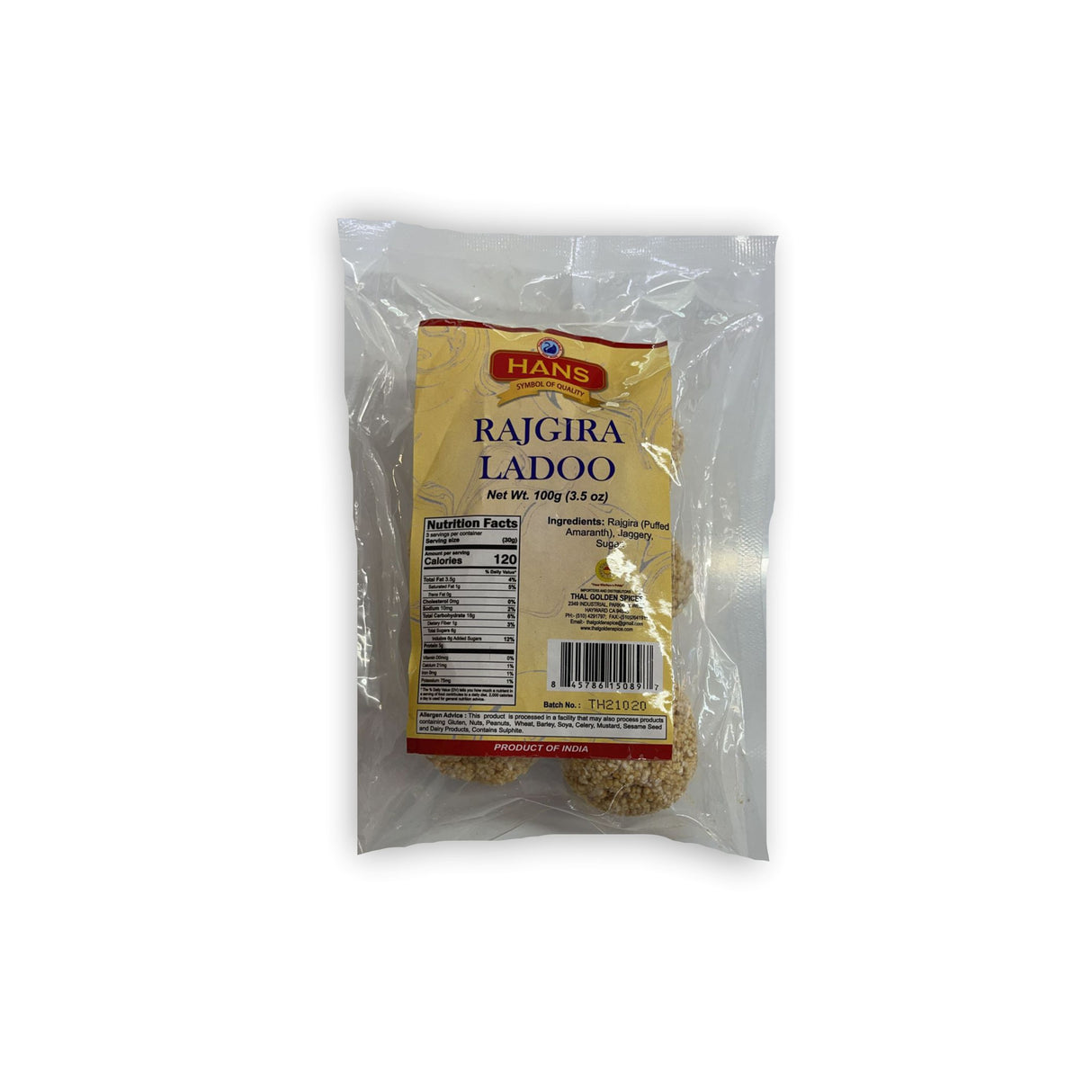 HANS RAJGIRI LADOO (100GM)