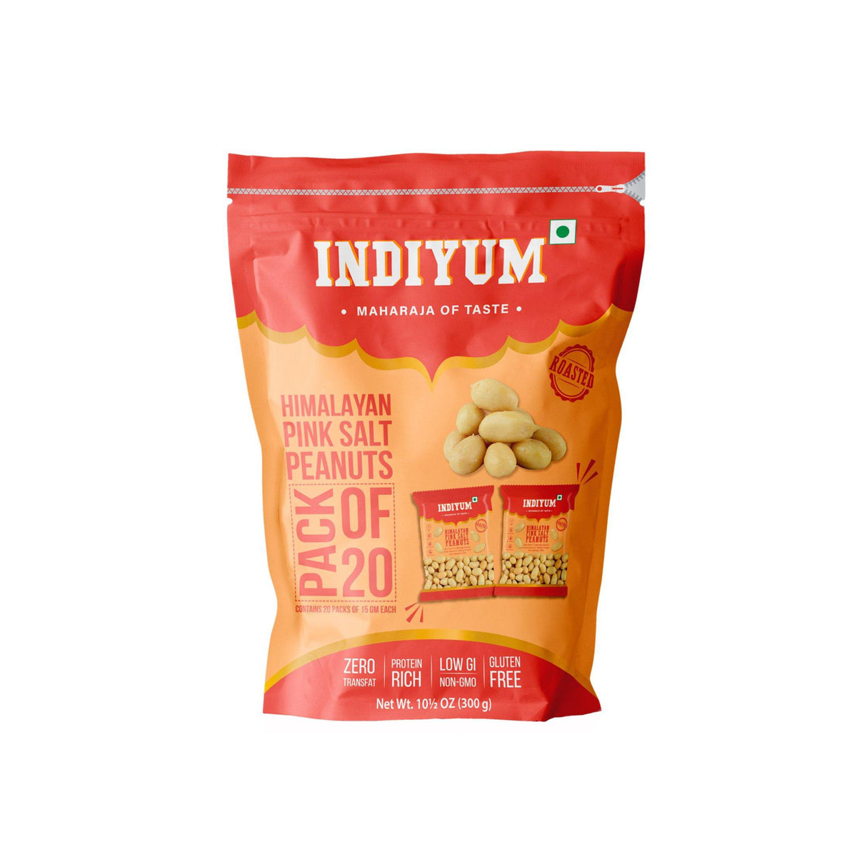 INDIYUM HIMALAYAN PINK SALT PEANUTS PACK OF 20