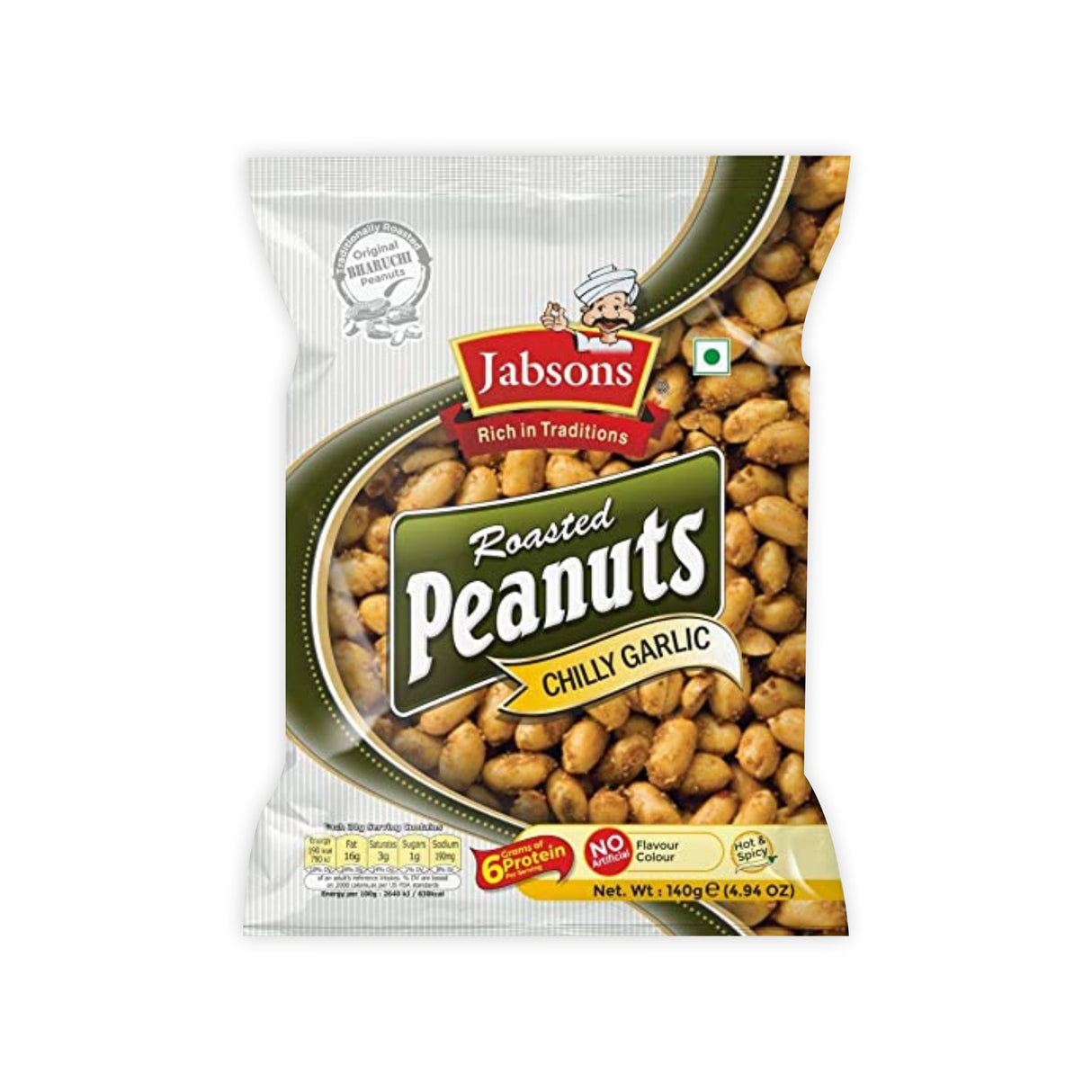 JABSONS ROASTED CHILLY GARLIC PEANUTS