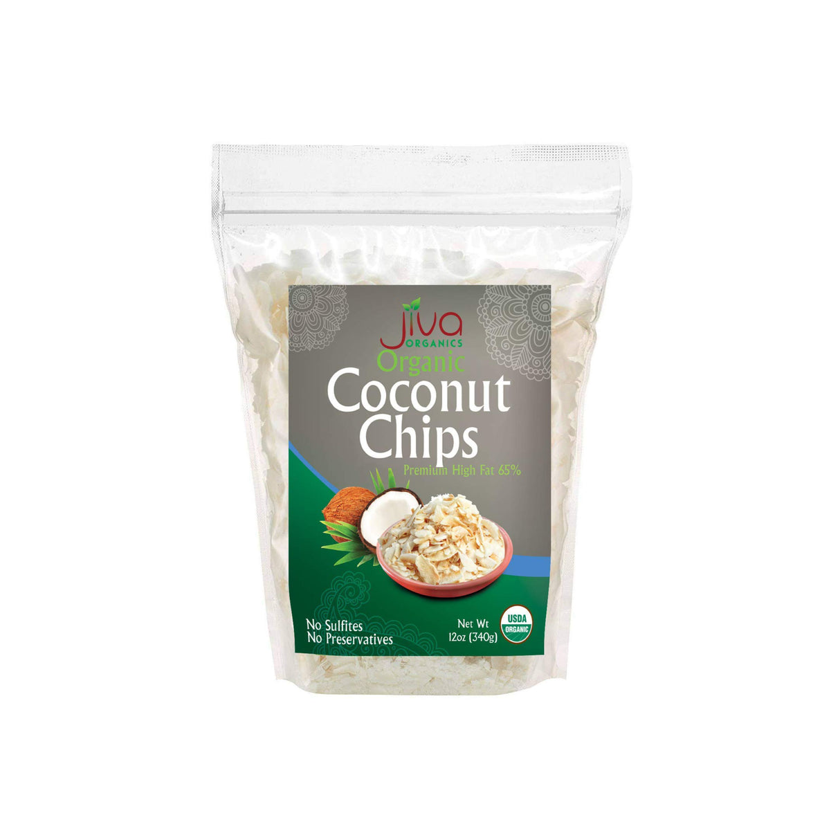 JIVA ORGANICS ORGANIC COCONUT CHIPS