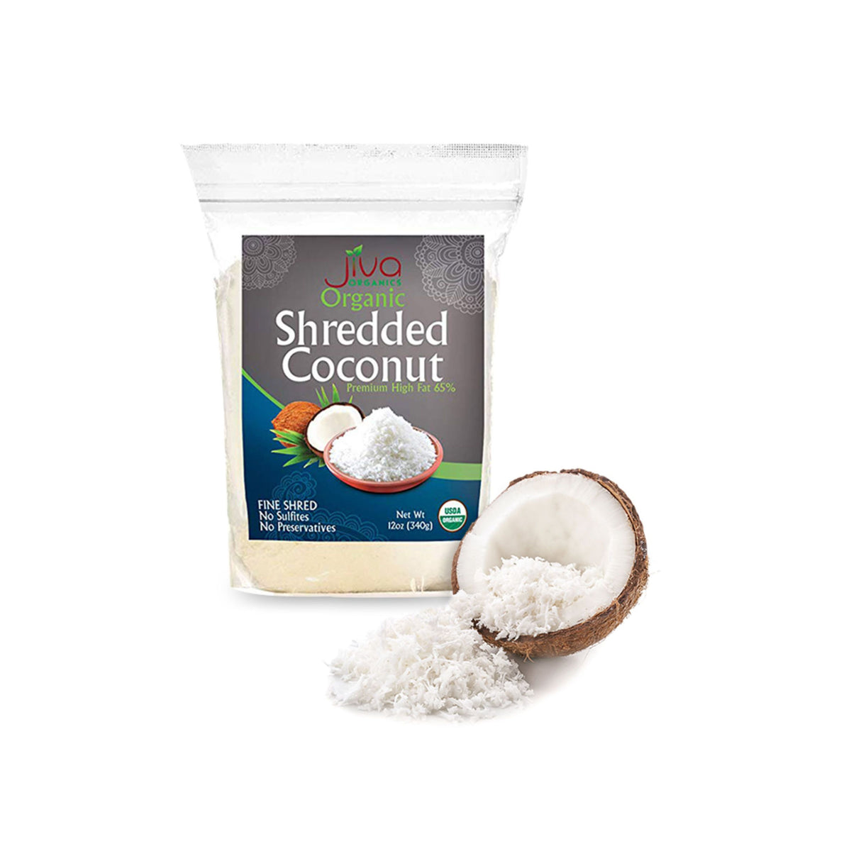 JIVA ORGANICS ORGANIC SHREDDED COCONUT