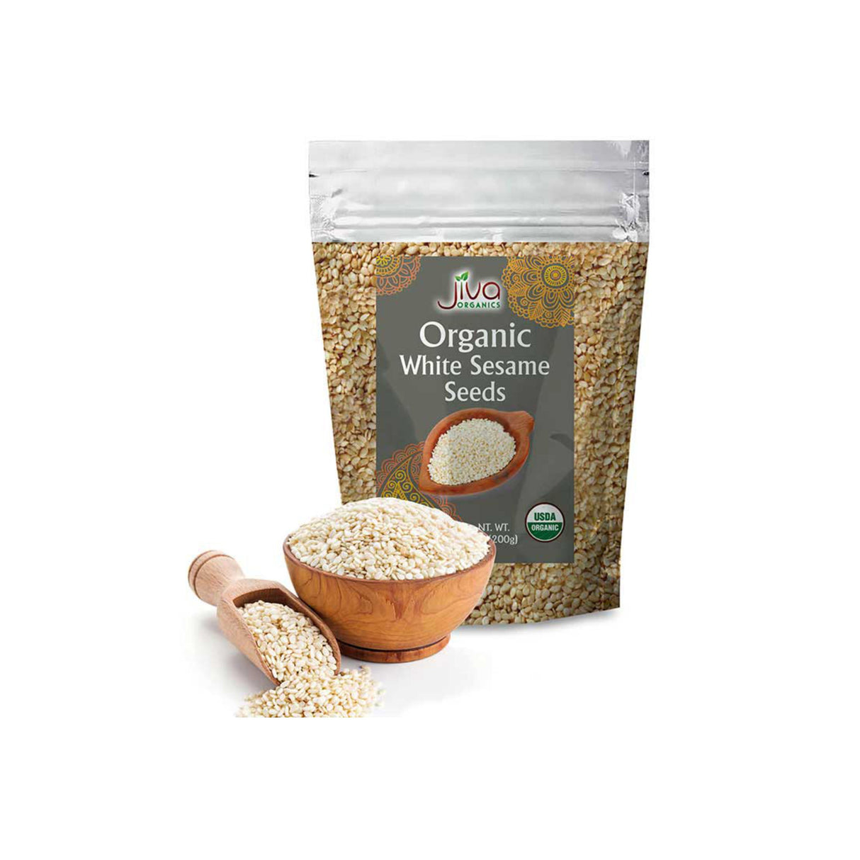 JIVA ORGANICS ORGANIC WHITE SESAME SEEDS