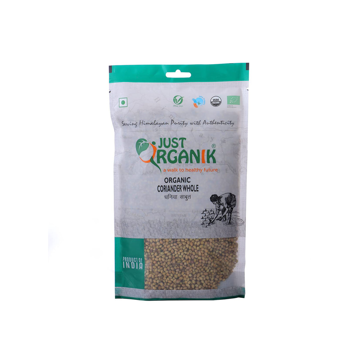 JUST ORGANIK CORIANDER ( DHANIA )