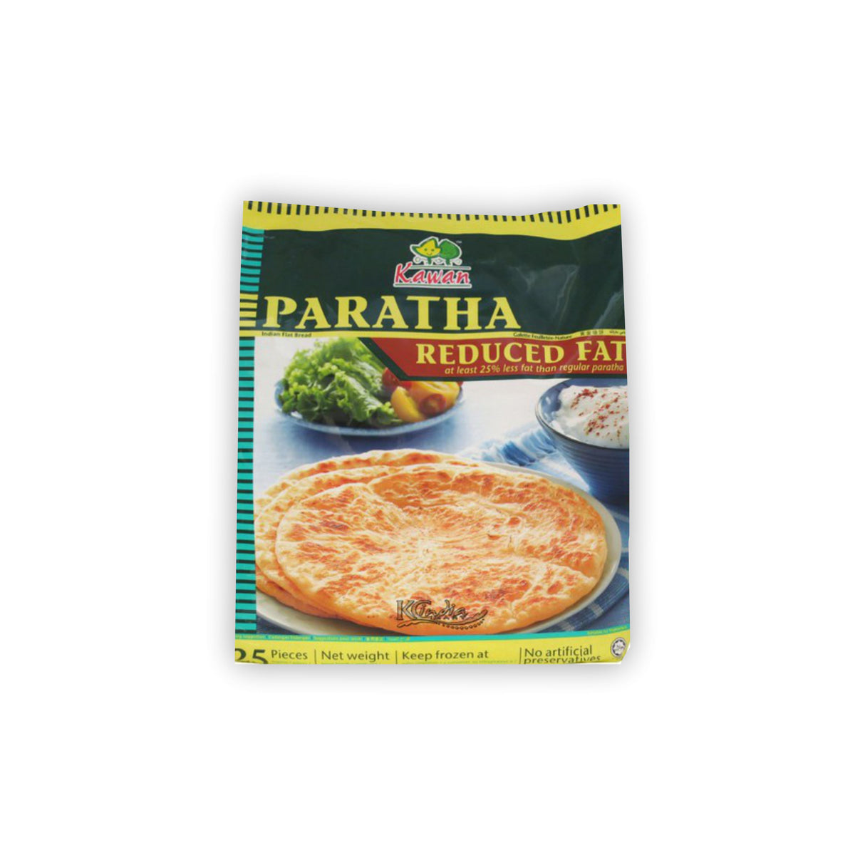 KAWAN PARATHA REDUCED FAT 25PCS