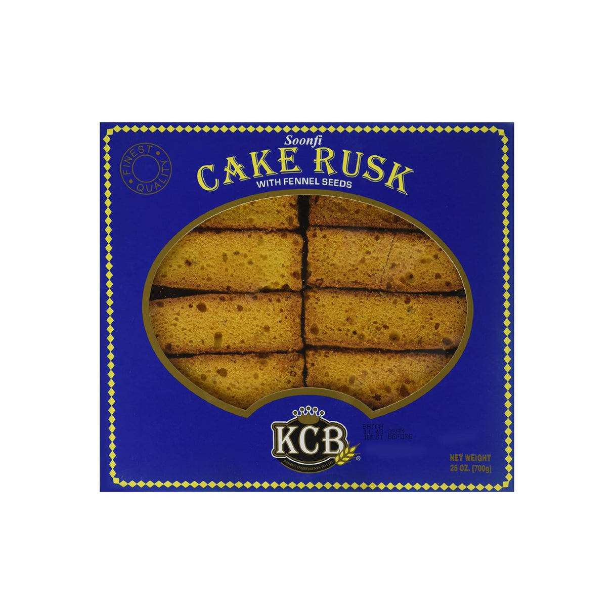 KCB WHITE FENNEL SEEDS CAKE RUSK