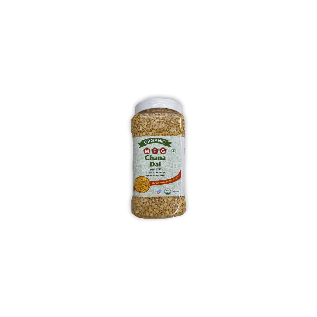 MFG ORGANIC CHANA DAL 4LB