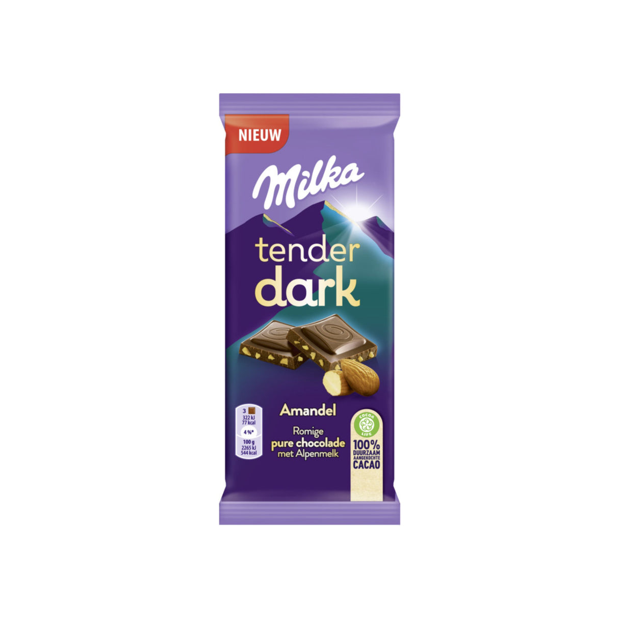 MILKA TENDER DARK ALMOND