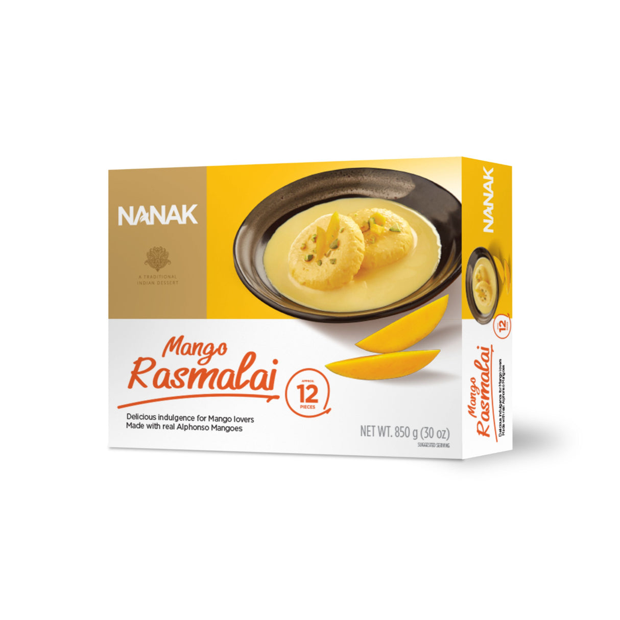 NANAK MANGO RASMALAI 12 PCS