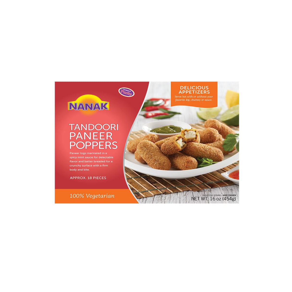 NANAK TANDOORI PANEER POPPERS 18PCS