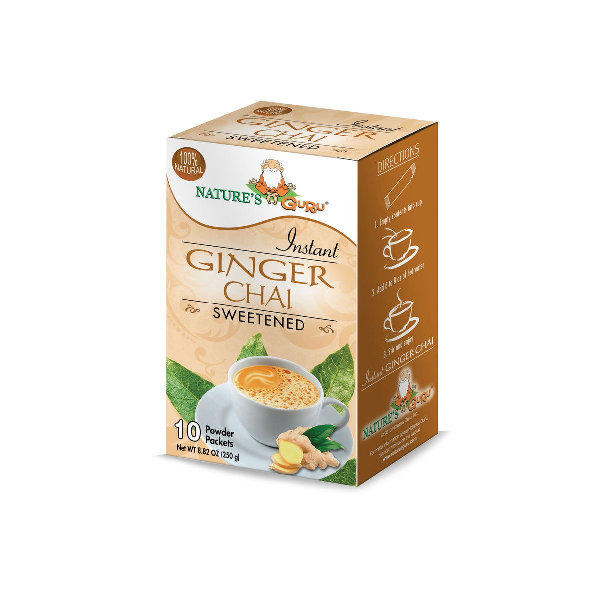 NATURE'S GURU INSTANT GINGER CHAI SWEETENED