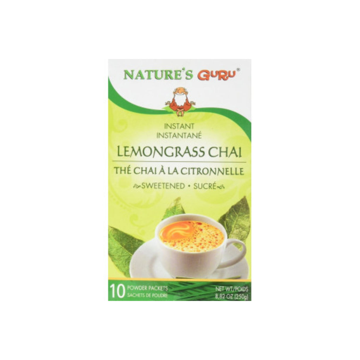 NATURE'S GURU INSTANT LEMON GRASS CHAI SWEETEND