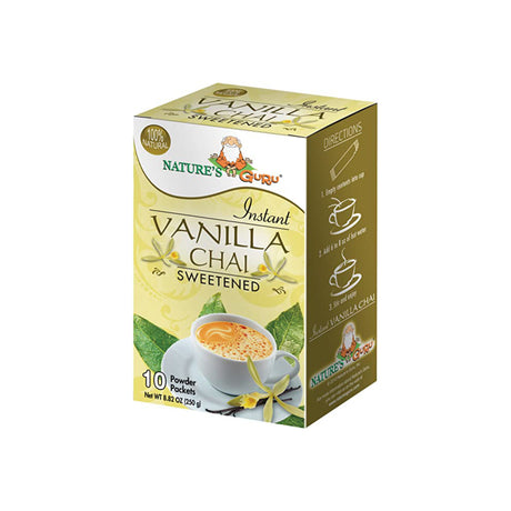 NATURE'S GURU INSTANT VANILLA CHAI SWEETENED