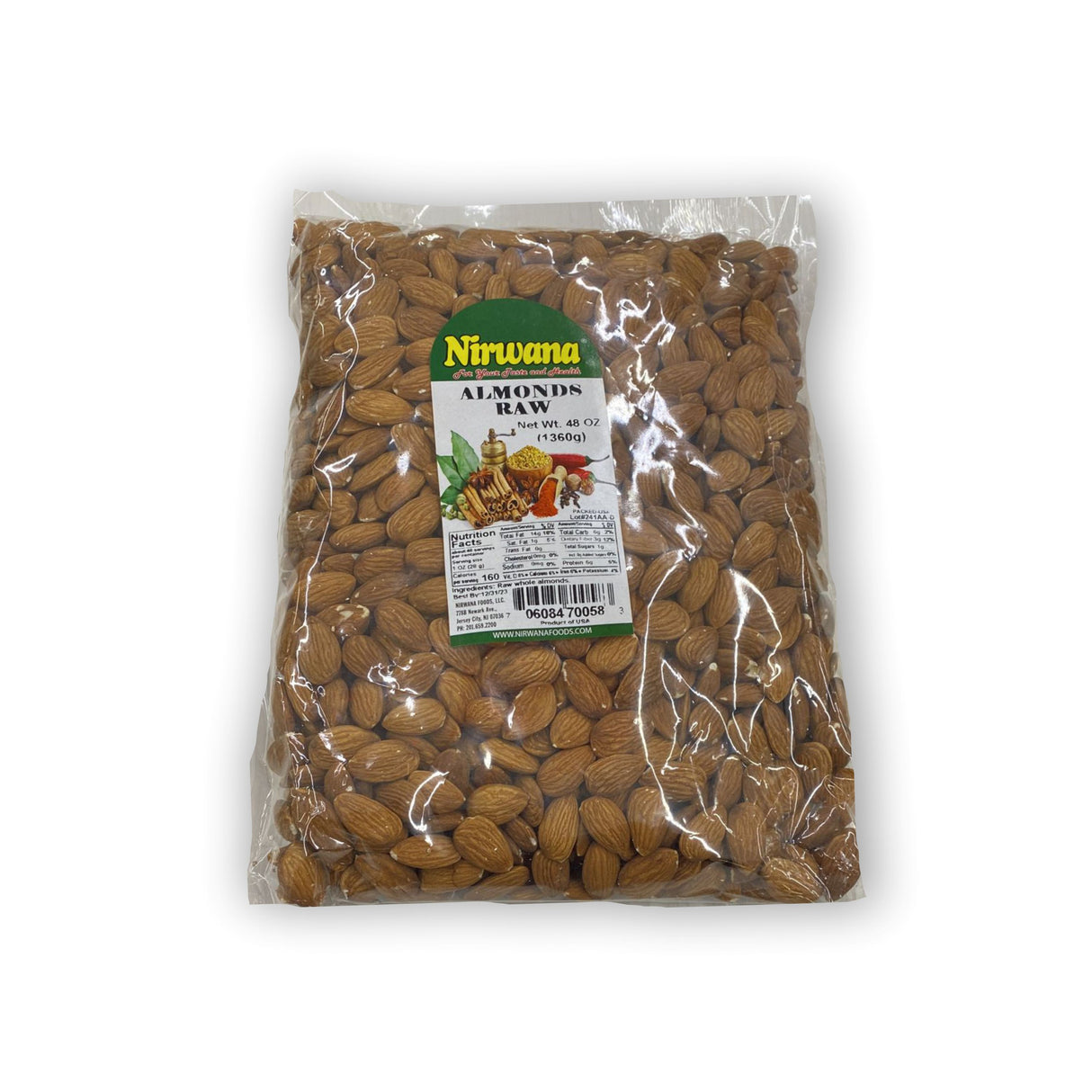 NIRWANA ALMONDS RAW