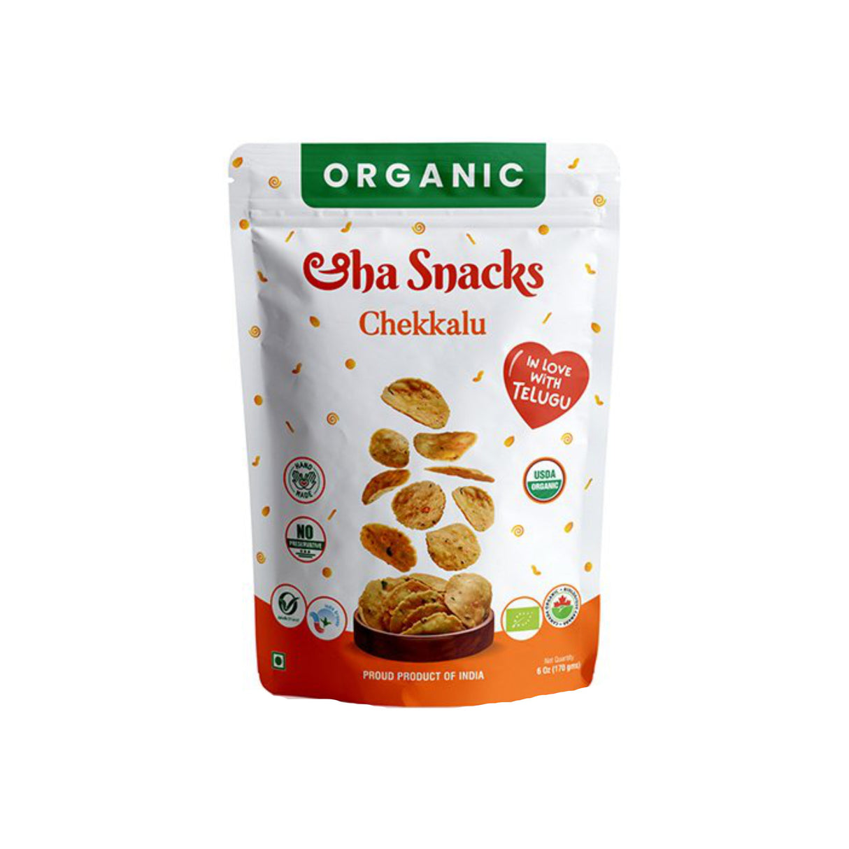 ORGANIC SHA SNACKS CHEKKALU