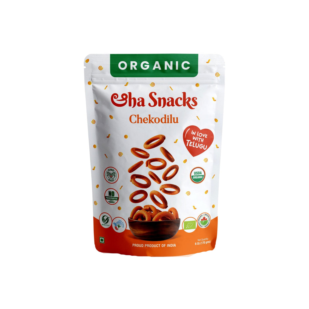 ORGANIC SHA SNACKS CHEKODILU