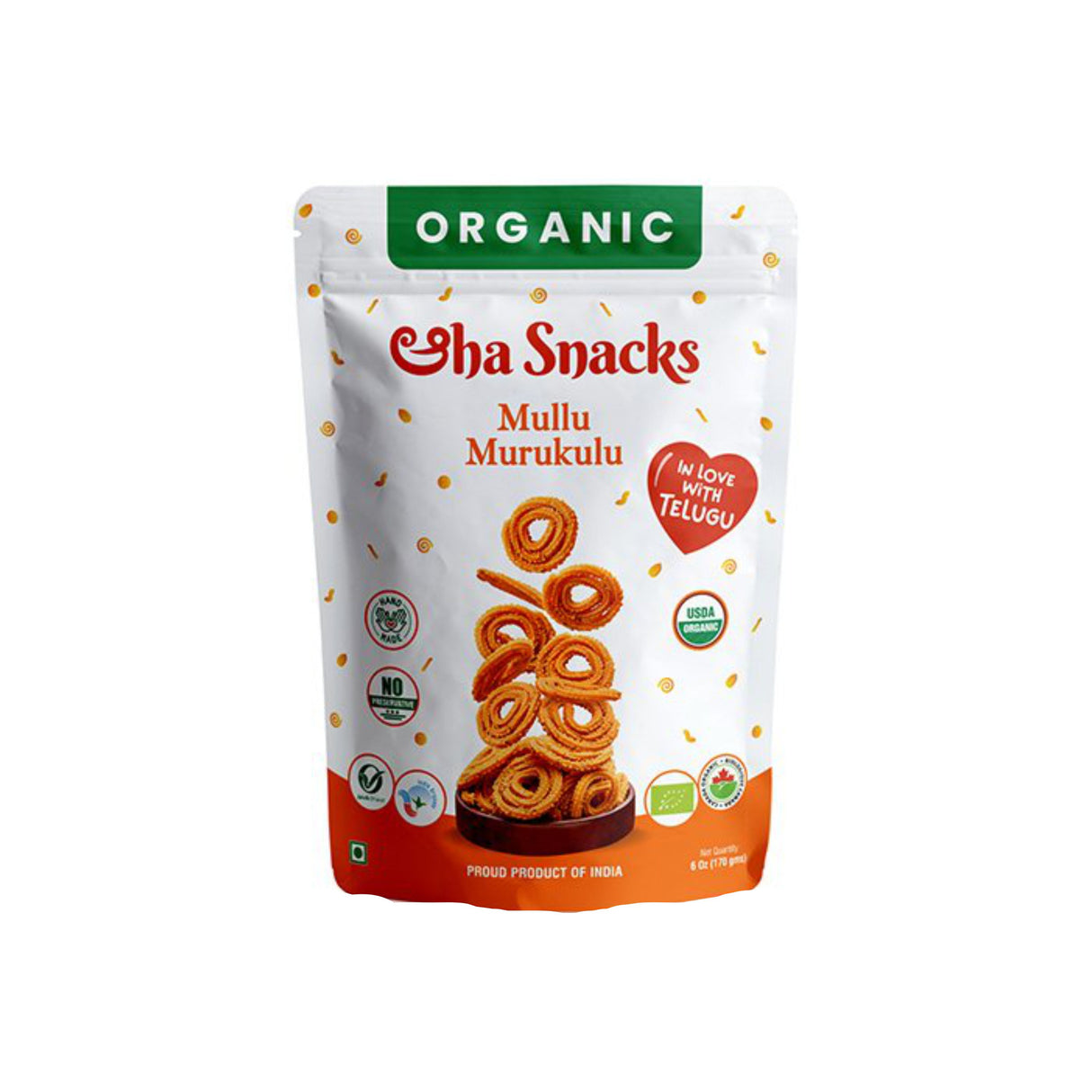 ORGANIC SHA SNACKS MULLU MURUKULU