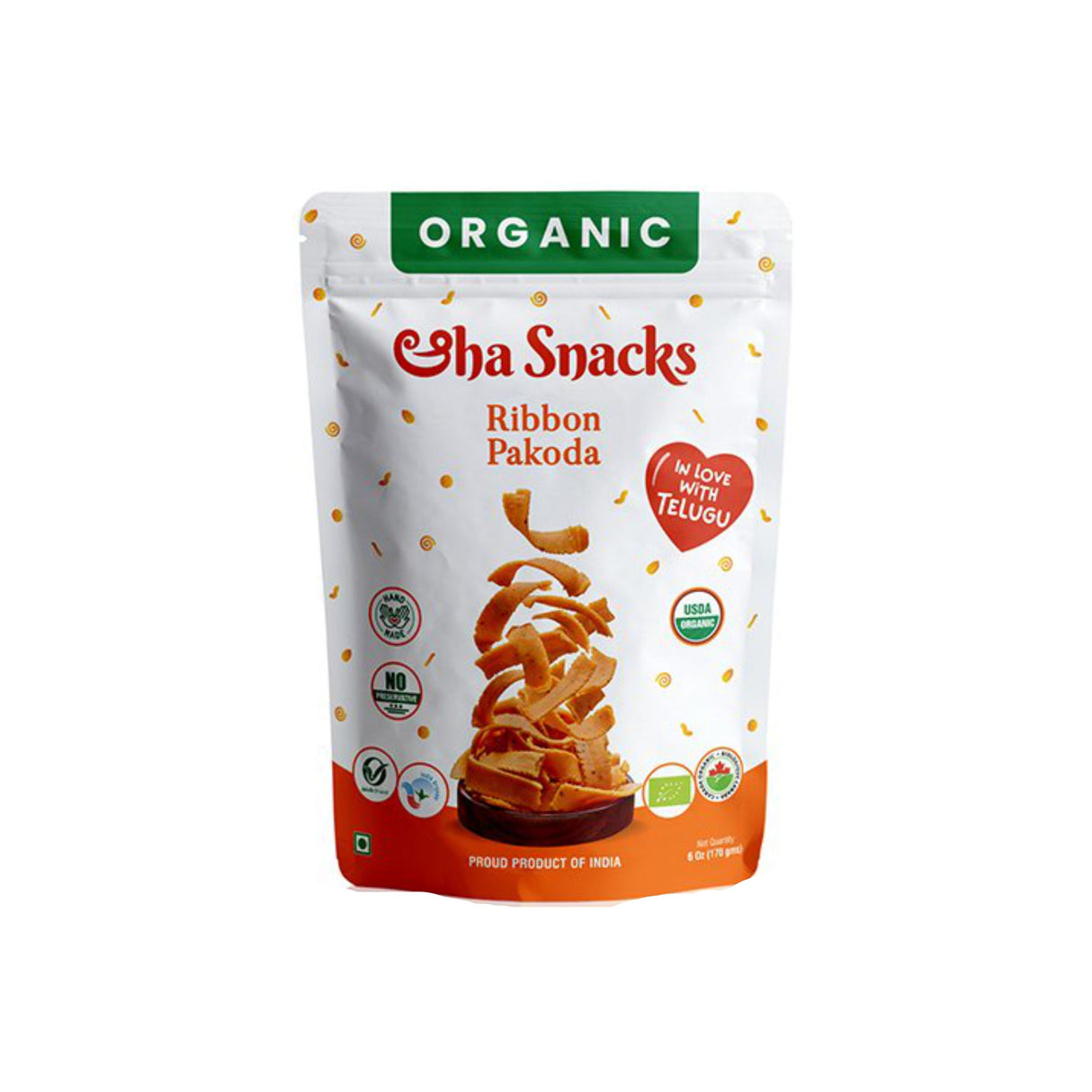 ORGANIC SHA SNACKS RIBBON PAKODA