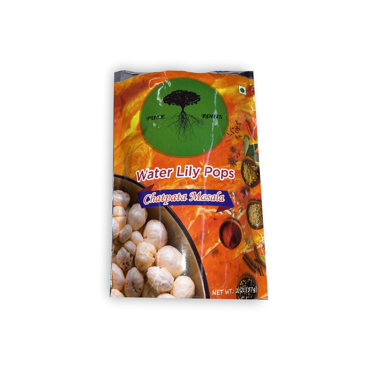 PURE ROOTS WATER LILY POPS FOX NUTS CHATPATA MASALA