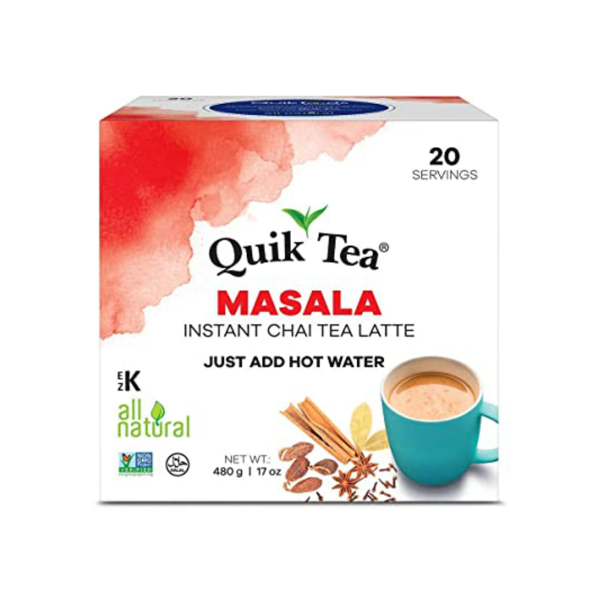 QUIK TEA MASALA CHAI - 20 SACHETS