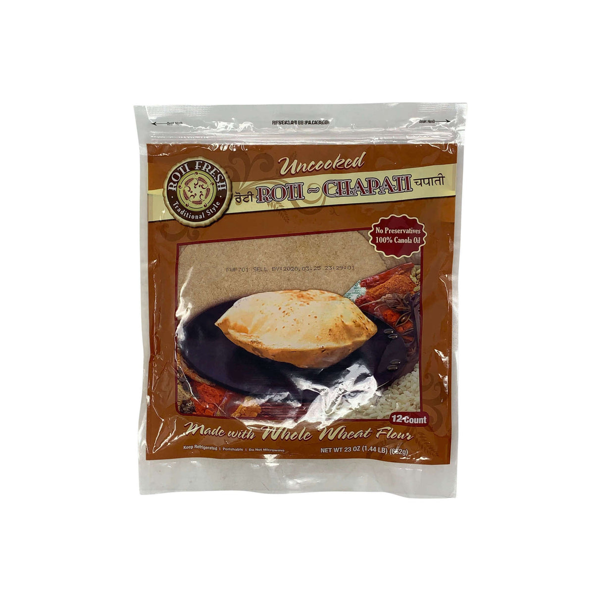 ROTI FRESH CHAPATI (12 COUNT)