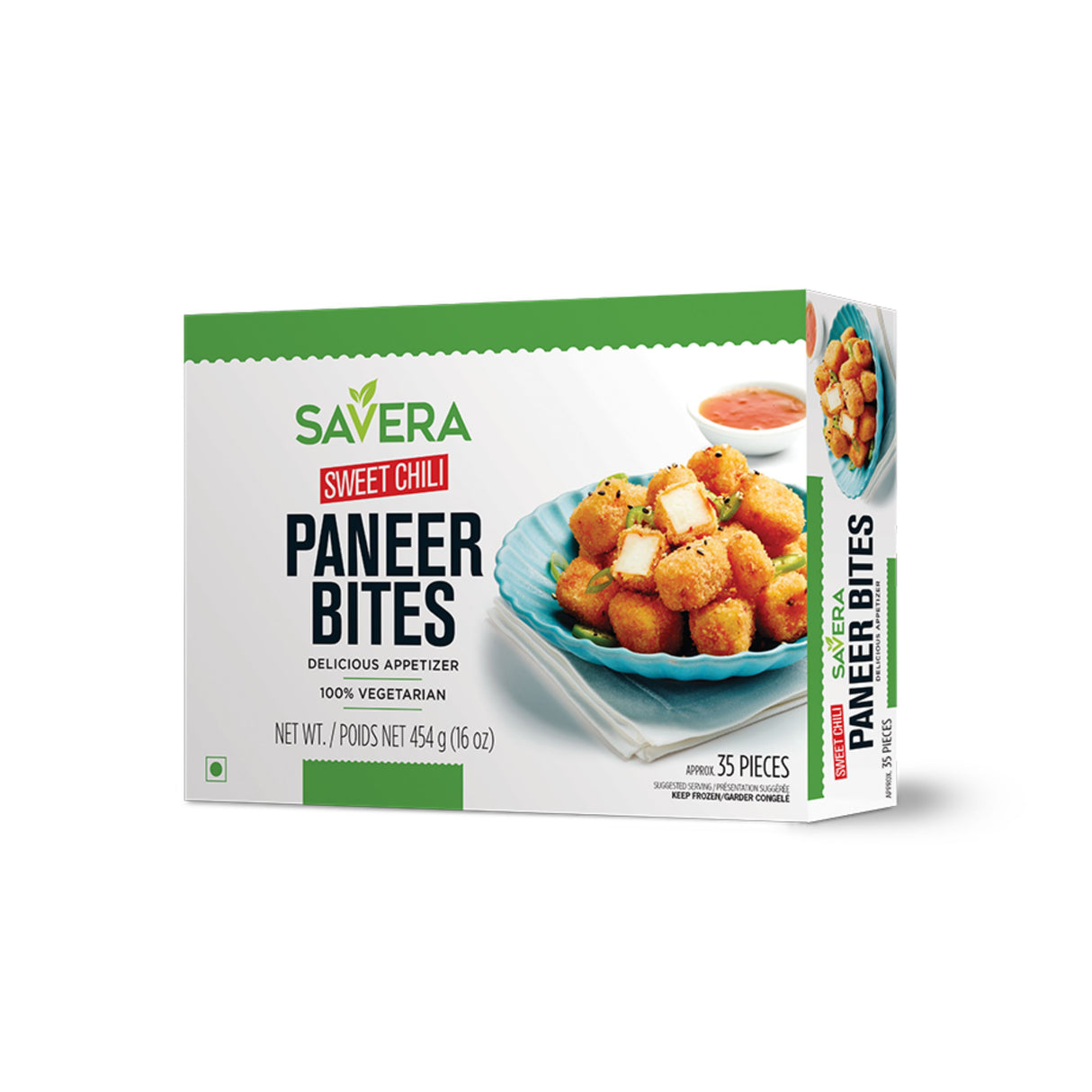 SAVERA PANEER BITED SWEET CHILI 35PCS