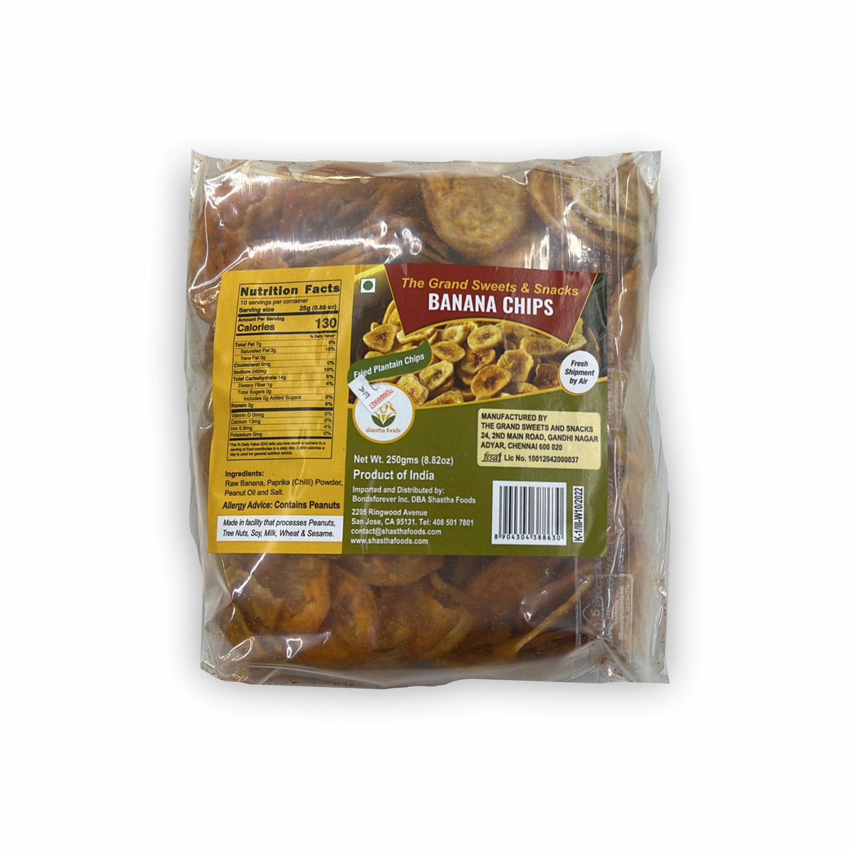 SHASTHA FOODS BANANA CHIPS