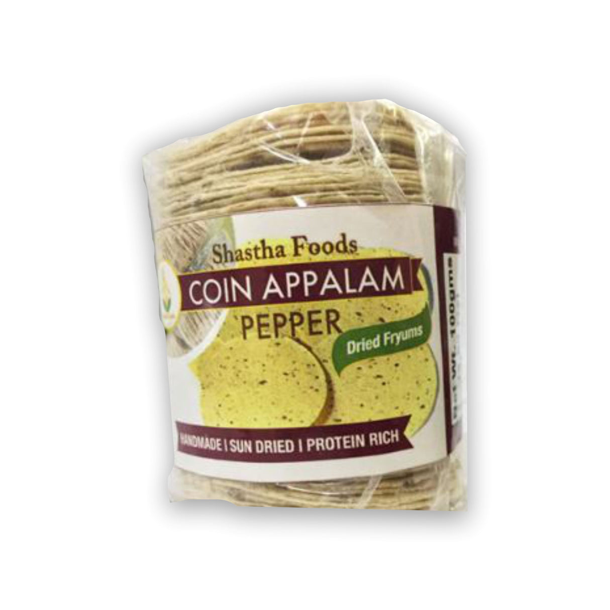 SHASTHA FOODS COIN APPALAM PEPPER