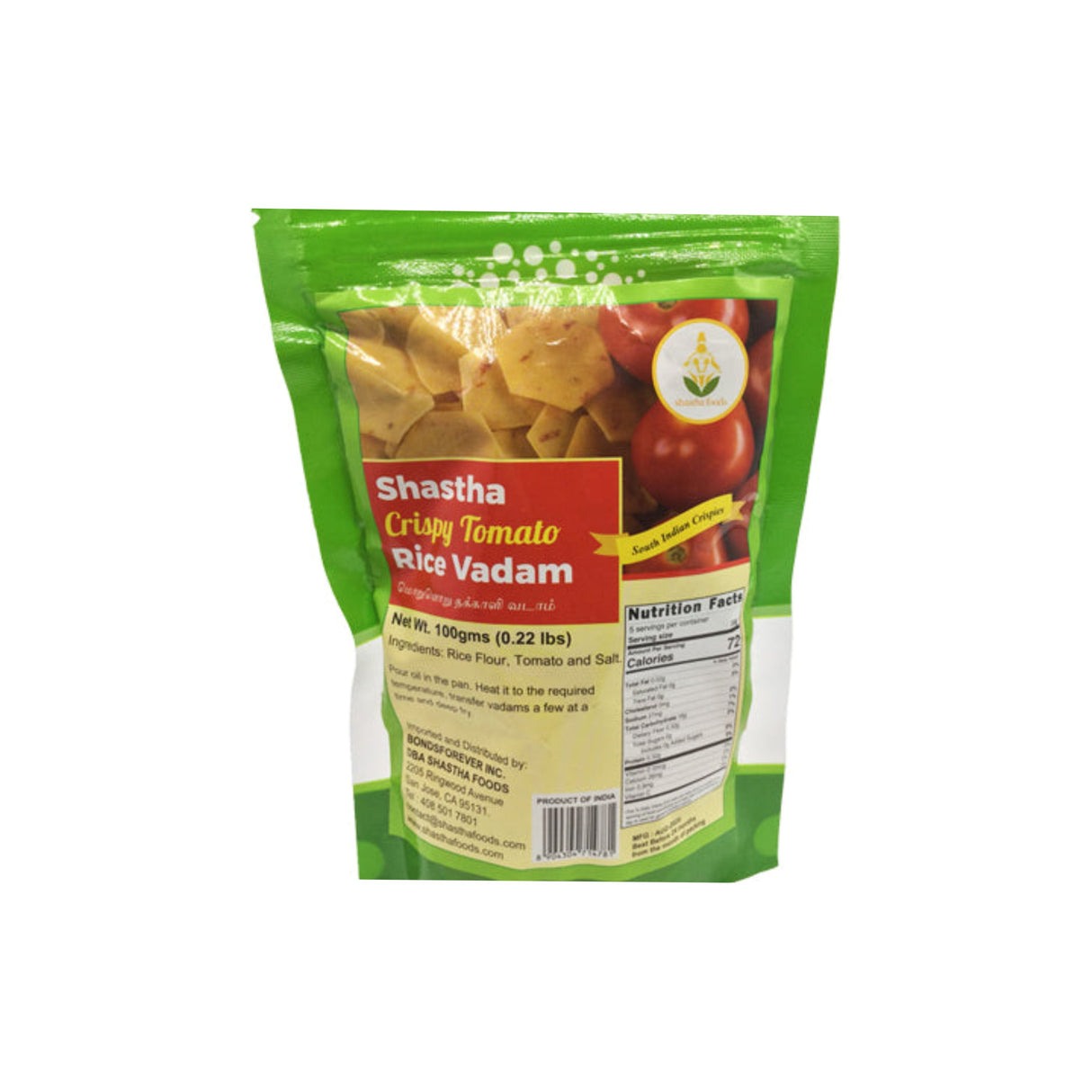 SHASTHA FOODS CRISPY TOMATO VADAM