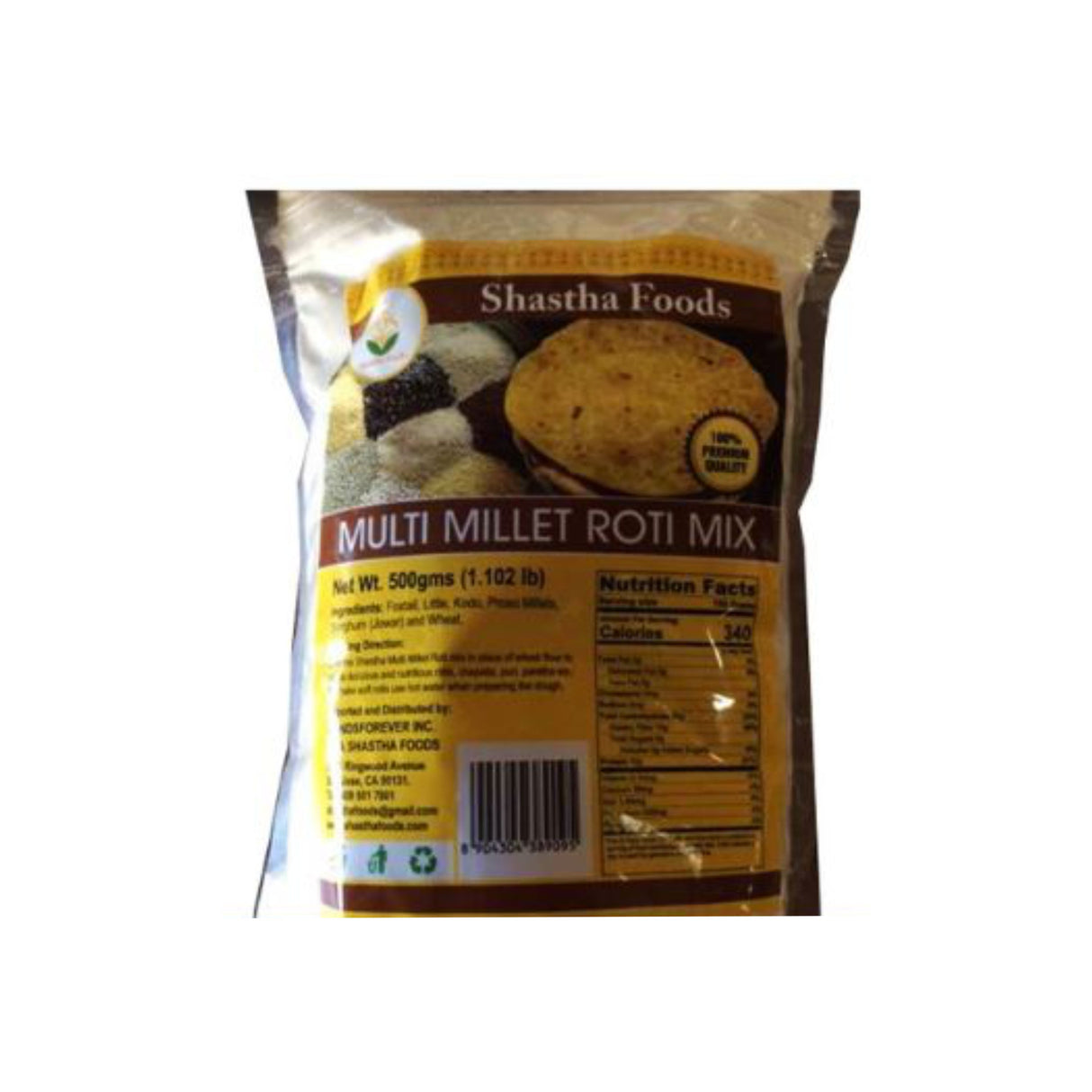 SHASTHA FOODS MULTI MILLET ROTI MIX