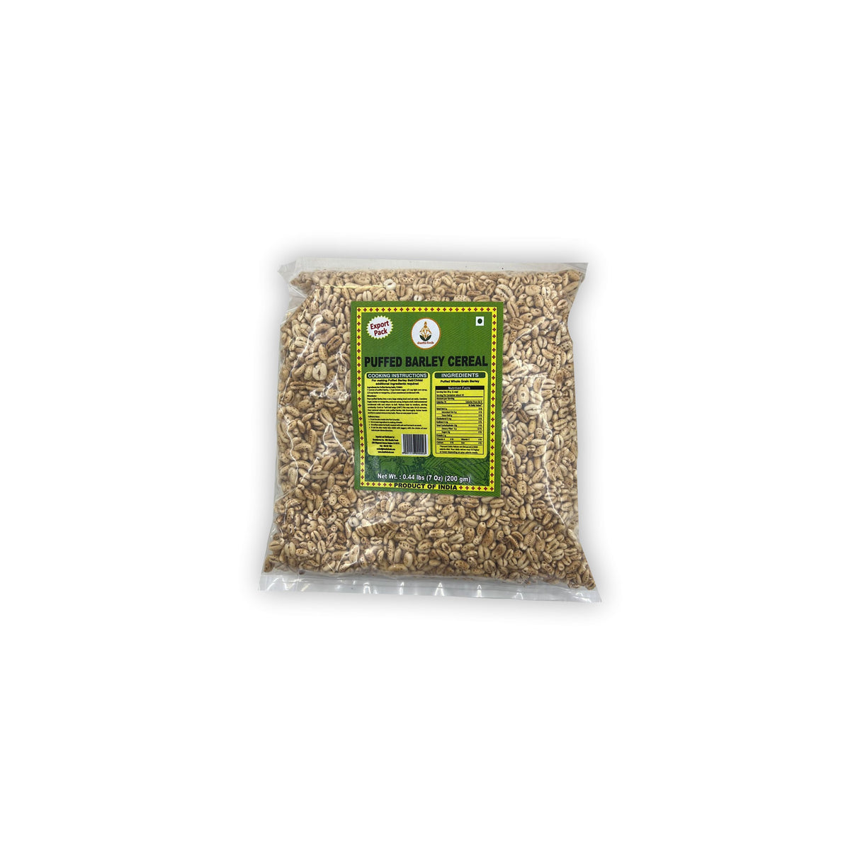 SHASTHA FOODS PUFFED BARLEY CEREAL