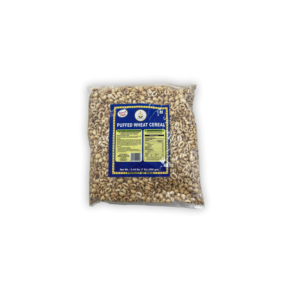 SHASTHA FOODS PUFFED WHEAT CEREAL