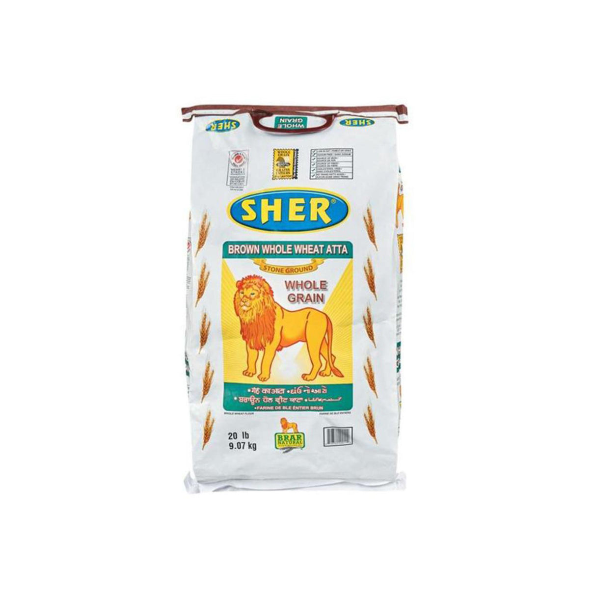 SHER BROWN WHOLE WHEAT ATTA