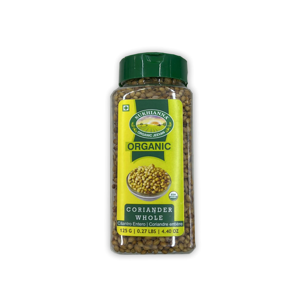 SUKHIANNA ORGANIC CORIANDER WHOLE (125GM)