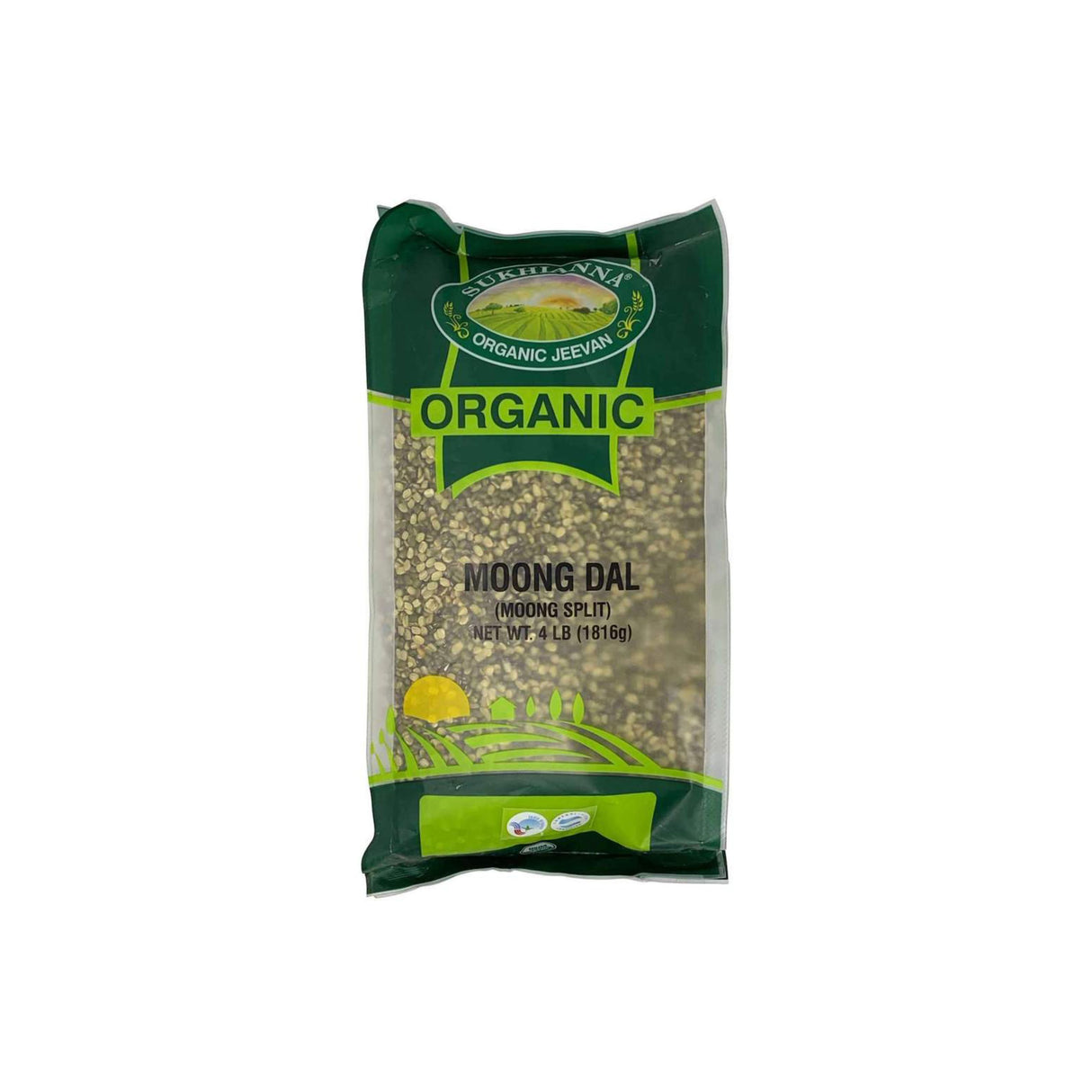 SUKHIANNA ORGANIC MOONG SPLIT GREEN