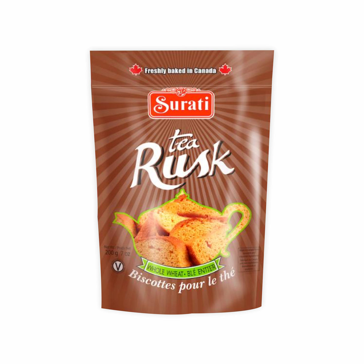 SURATI TEA RUSK WHOLE WHEAT