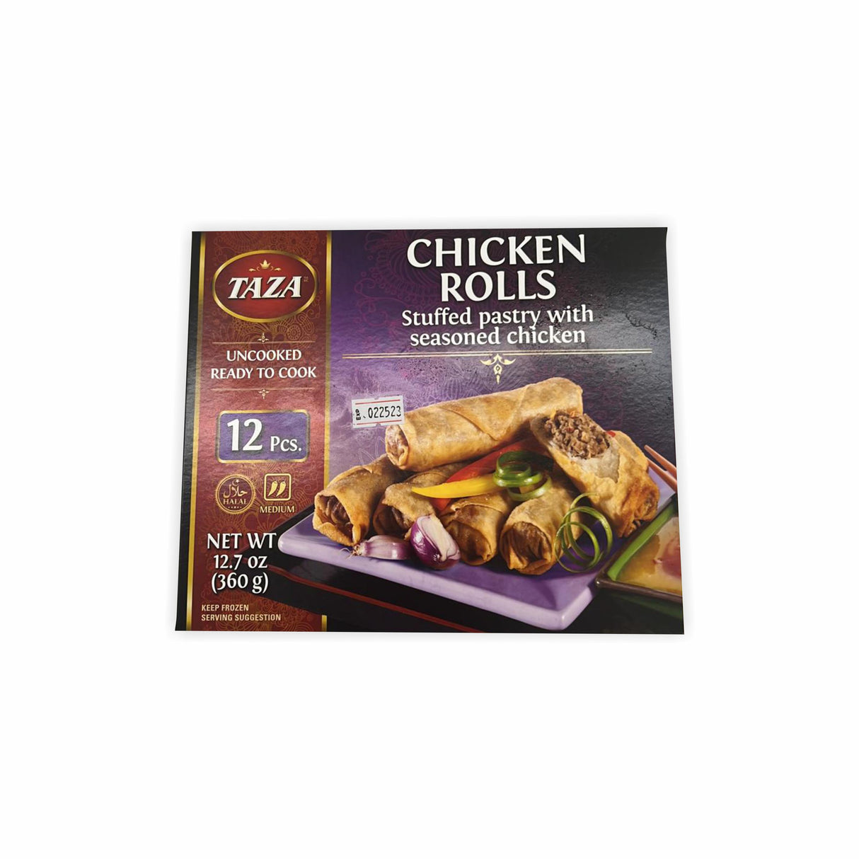 TAZA CHICKEN ROLLS 12PCS