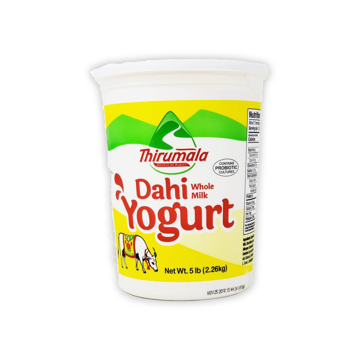 THIRUMALA DAHI WHOLE MILK YOGURT