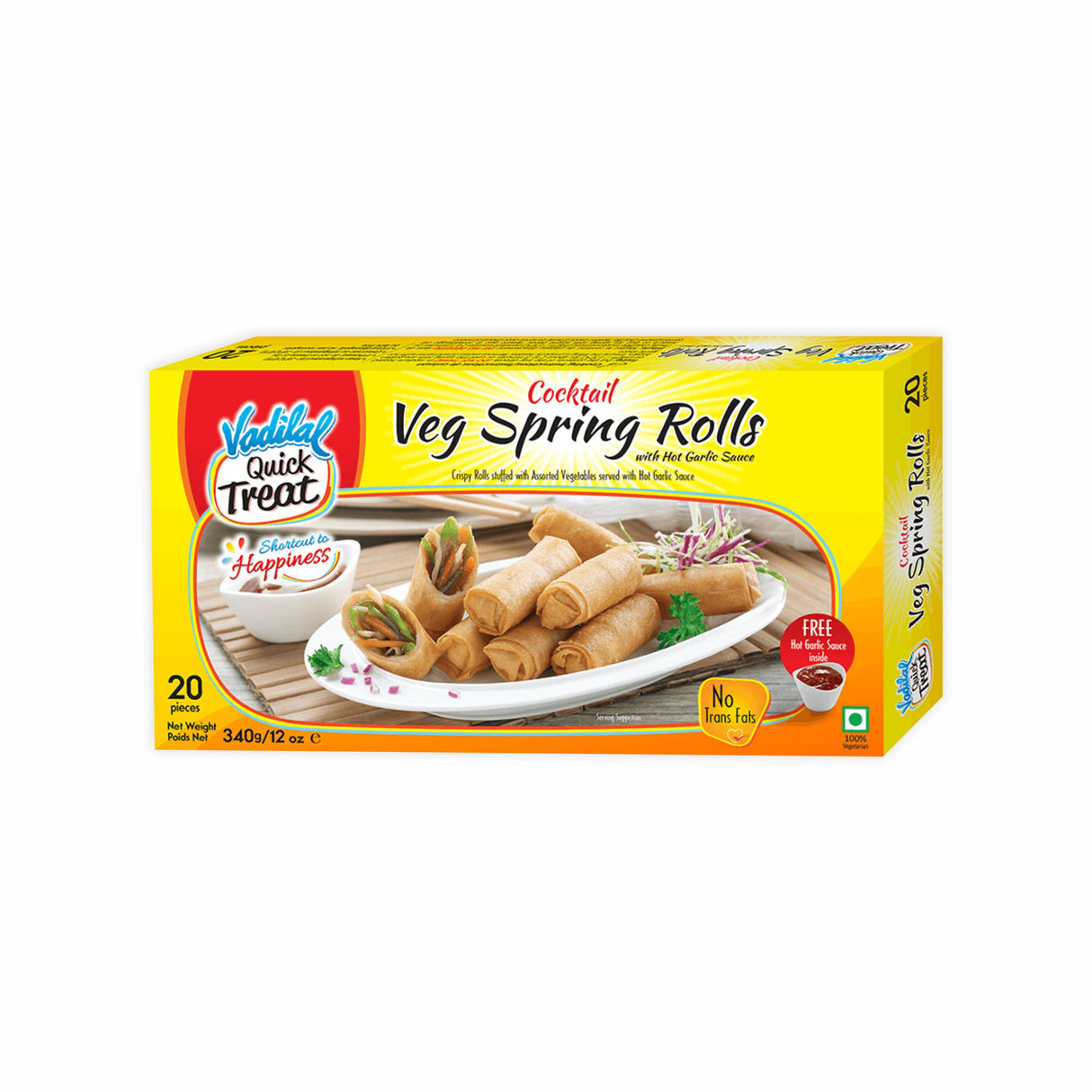 VADILAL VEG SPRING ROLLS 100PCS