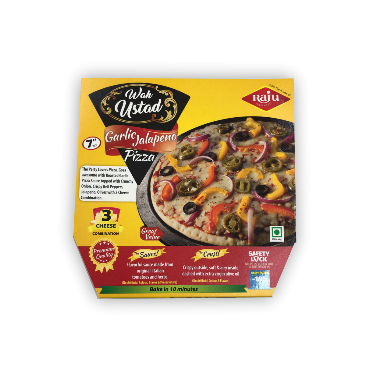 WAH USTAD GARLIC JALAPENO PIZZA