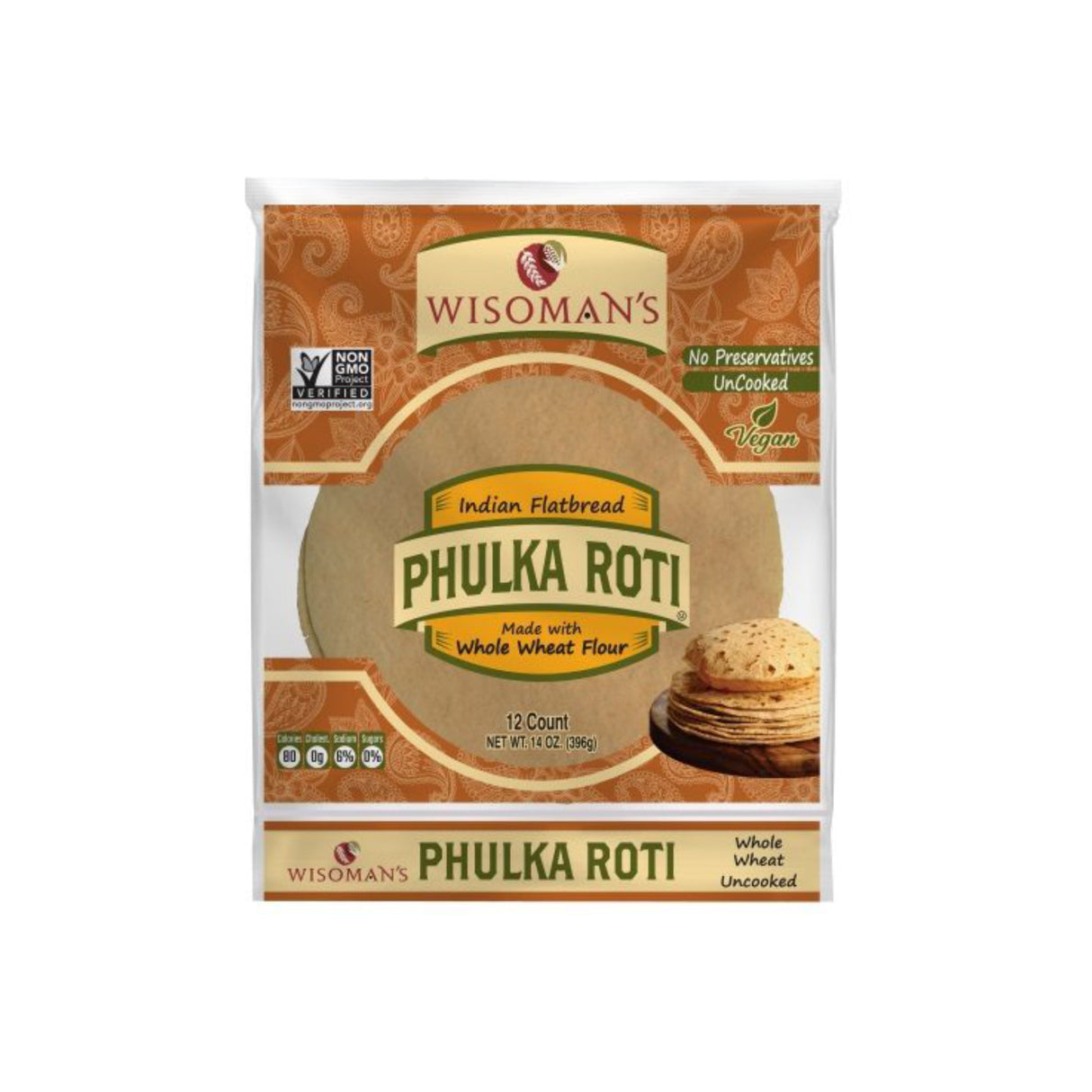 WISOMAN'S WHOLE WHEAT PHULKA ROTI