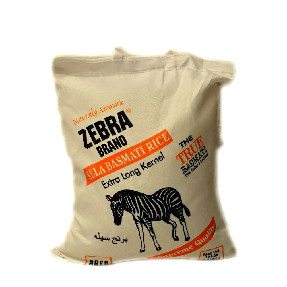 ZEBRA BASMATI RICE ORANGE BAG