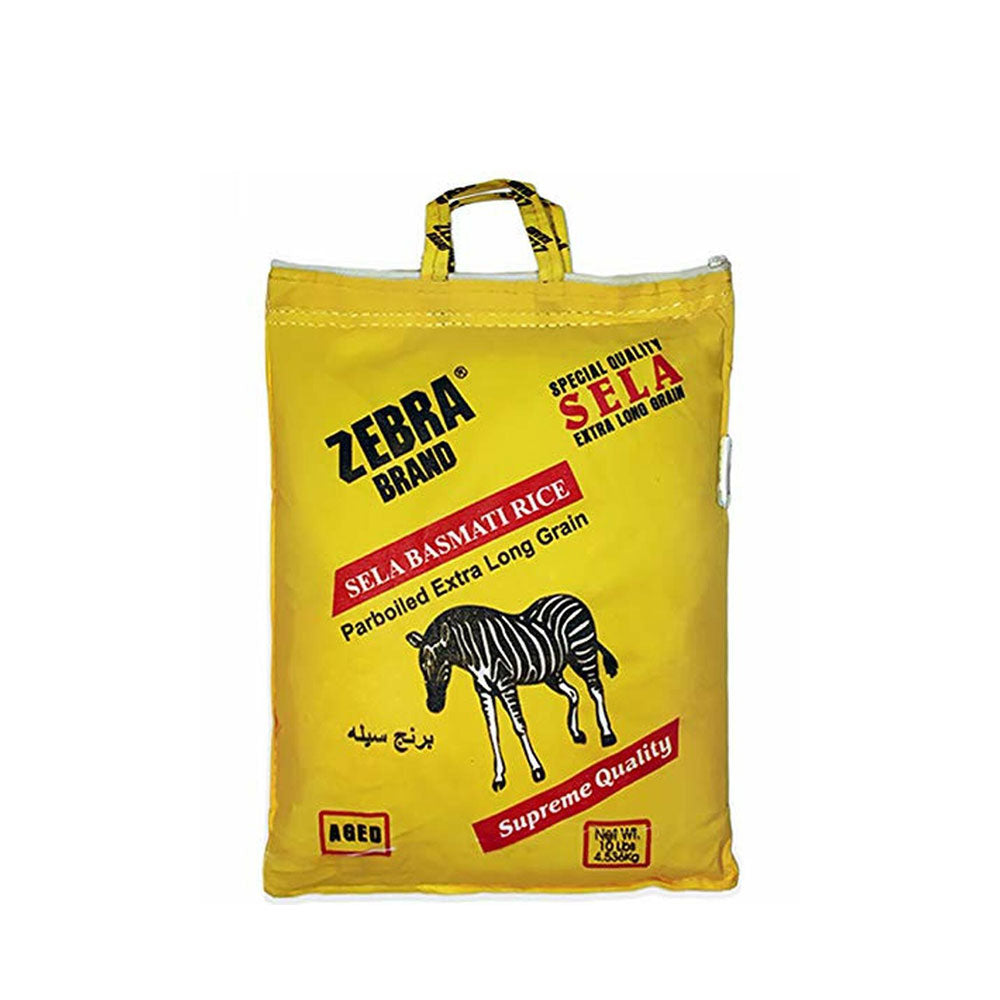 ZEBRA BASMATI RICE YELLOW BAG