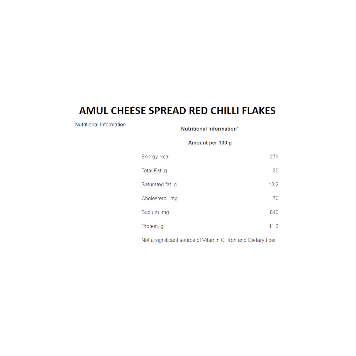 AMUL CHEESE SPREAD RED CHILLI FLAKES