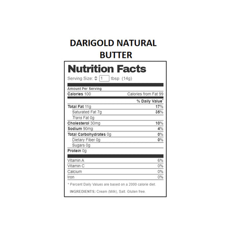 DARIGOLD NATURAL BUTTER