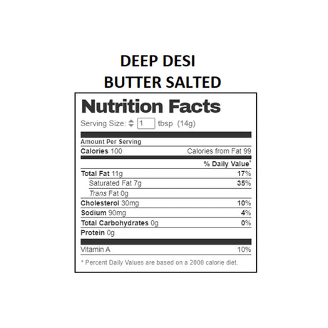 DEEP DESI BUTTER SALTED ( 4 STICKS )