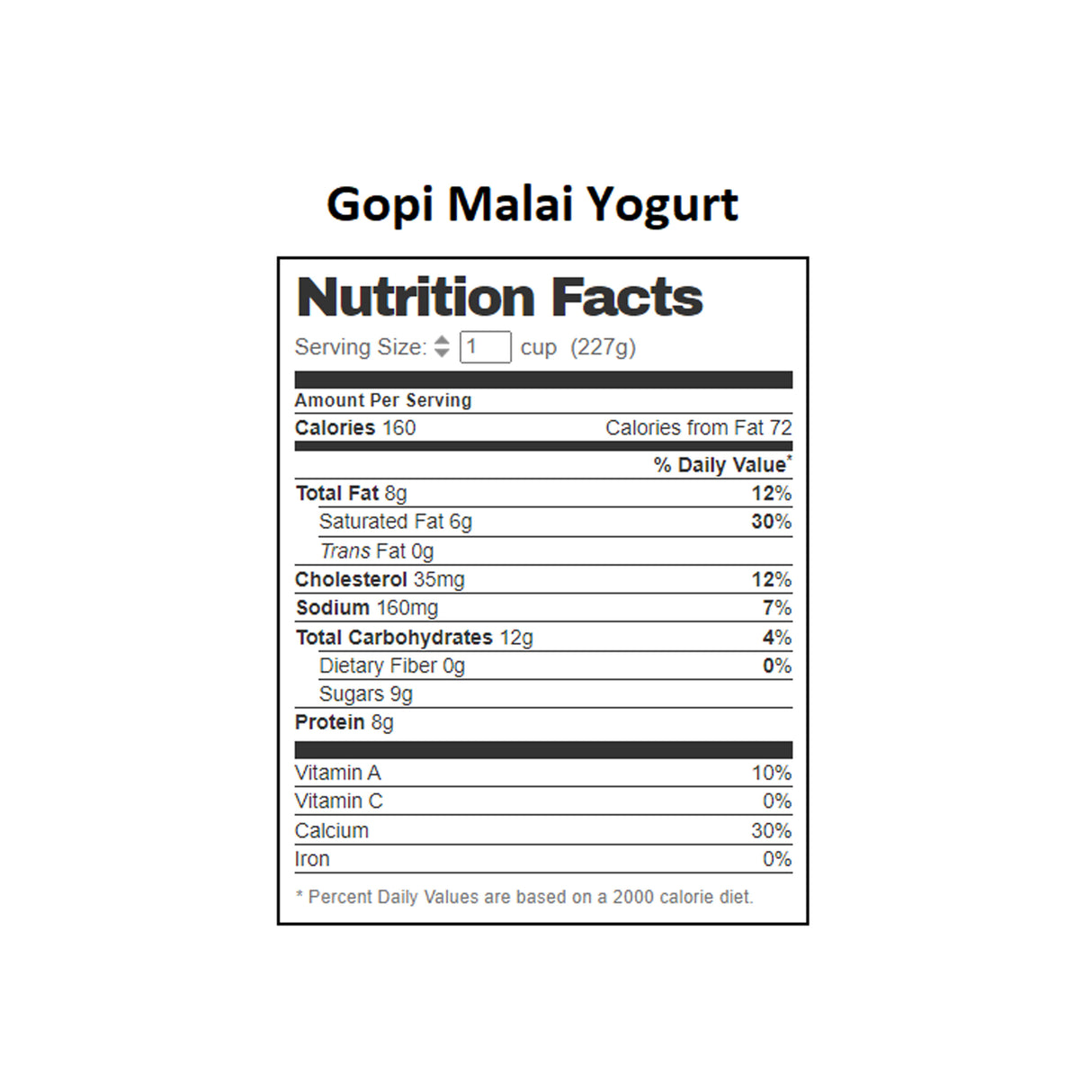 GOPI MALAI WHOLE MILK YOGURT