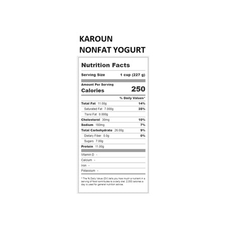 KAROUN NONFAT YOGURT