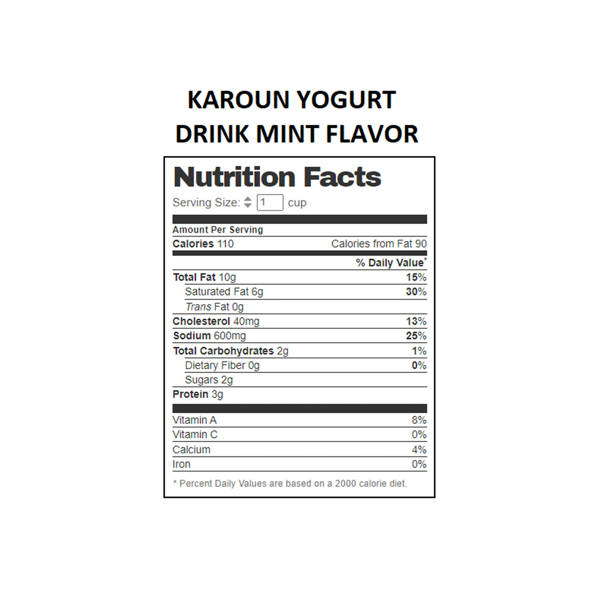 KAROUN YOGURT DRINK MINT FLAVOR