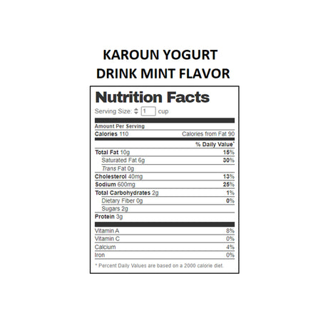 KAROUN YOGURT DRINK MINT FLAVOR