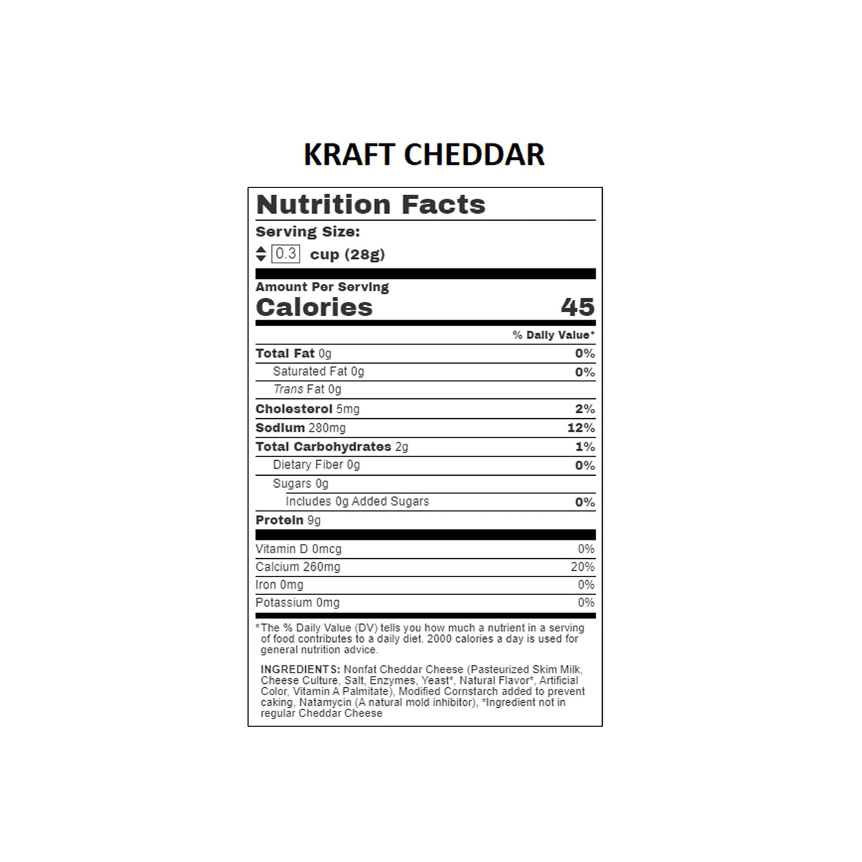 KRAFT CHEDDAR